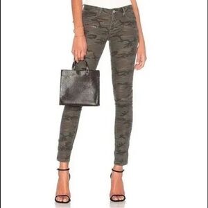 Etienne Marcel Moto Camo Ankle Zip Pant Size 27